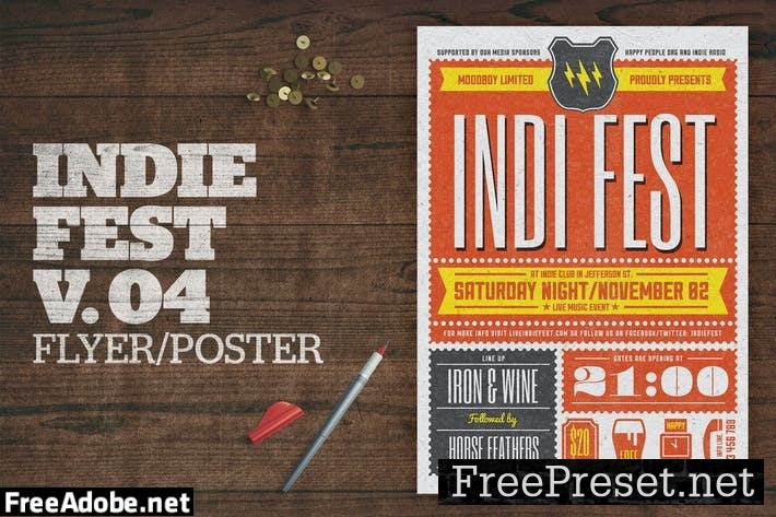 Indie Fest Poster V04 YCJPCU