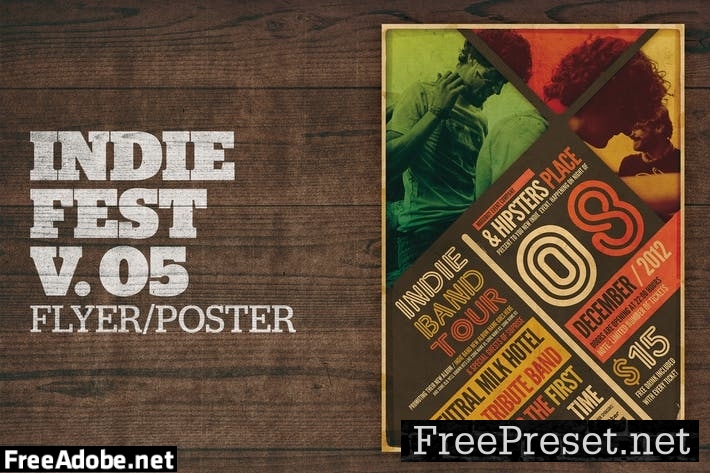 Indie Fest Poster V05 W58L6U