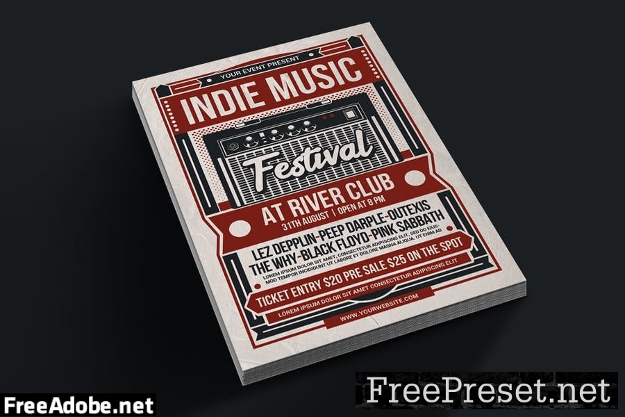 Indie Music Festival Flyer