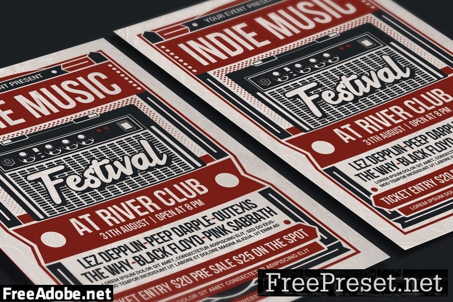 Indie Music Festival Flyer