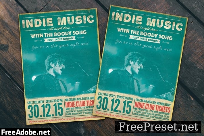 Indie Music Flyer Poster WS7TEN