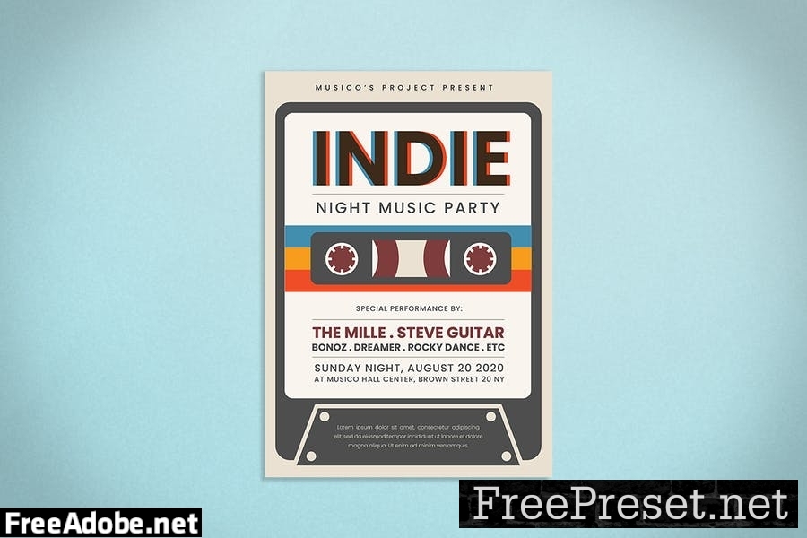 Indie Music Flyer Q9EBUM6