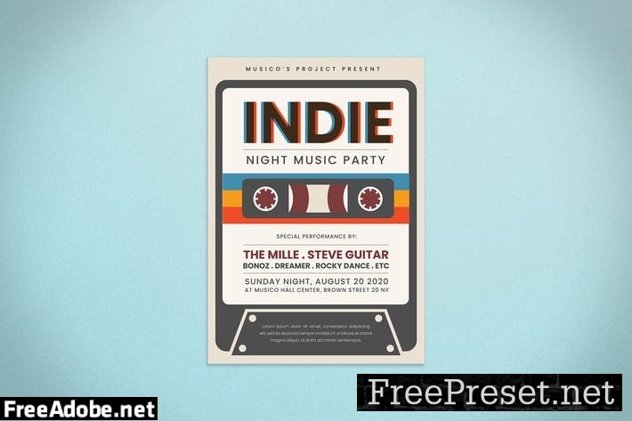 Indie Music Flyer Q9EBUM6