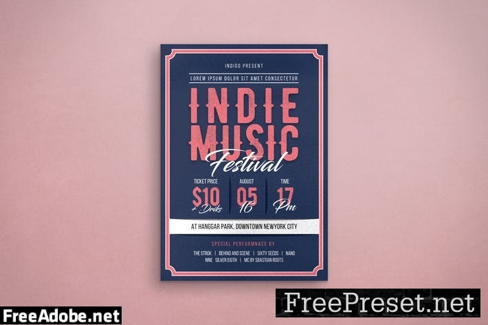 Indie Music Flyer CN4TMFB