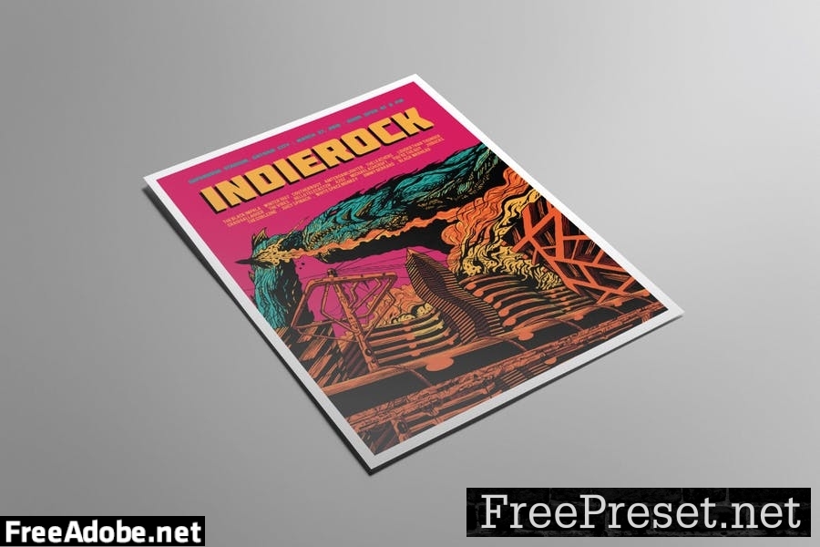 Indie Rock Vol. 10 Flyer Poster T249RWK