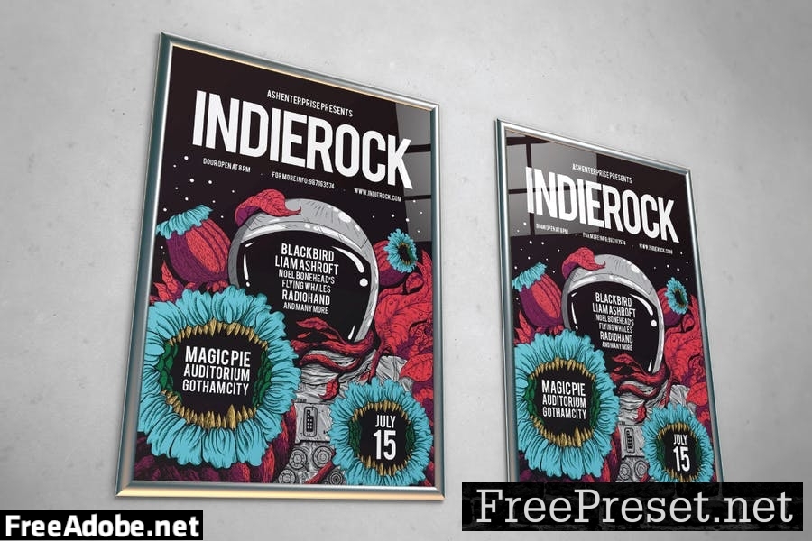 Indie Rock Vol. 4 Flyer MU5CHYR