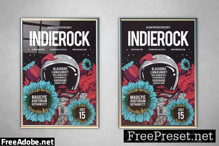 Indie Rock Vol. 4 Flyer MU5CHYR