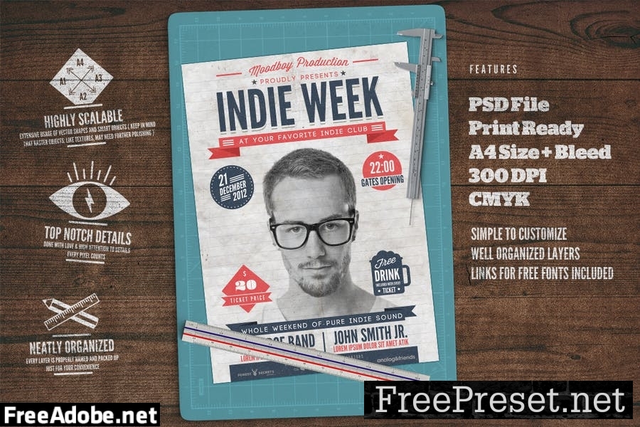 Indie Week Poster 2E53LD