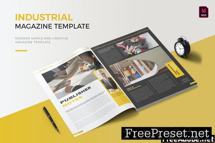 Industrial Magz | Magazine Temmplate UZ7J99F