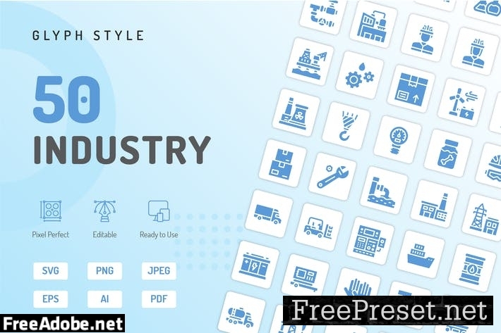 Industry Glyph Icons YFYFZNY