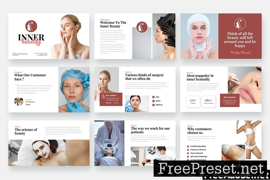 Inner Beautify - Cosmetic Powerpoint Template RJVGRSR