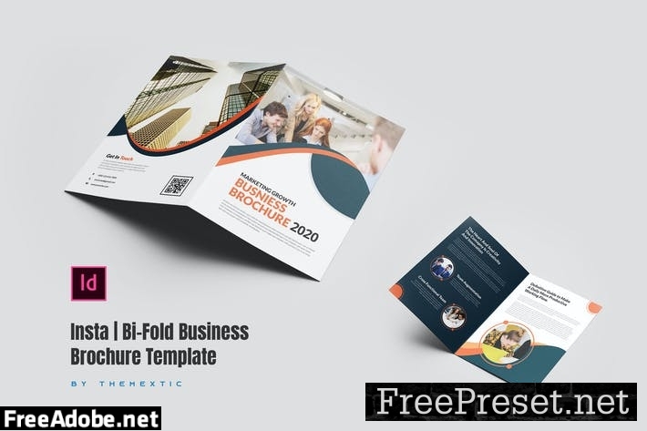 Insta | Bi-Fold Business Brochure Template DDCBZBP