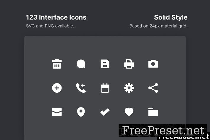 Interface Icons - Solid Style J32DMQN