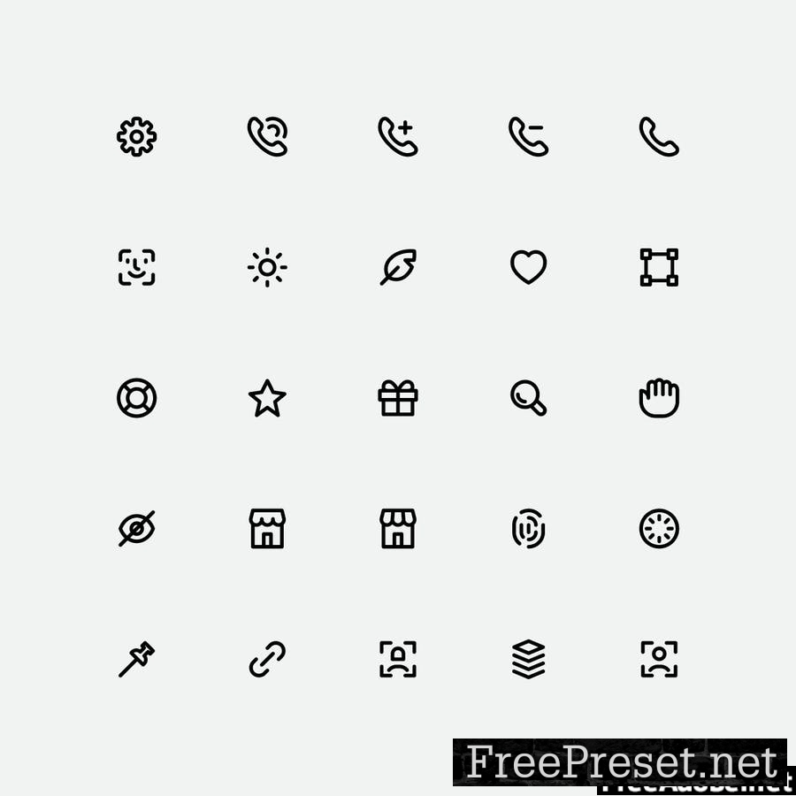 Interface Line Icons N3VUHDD