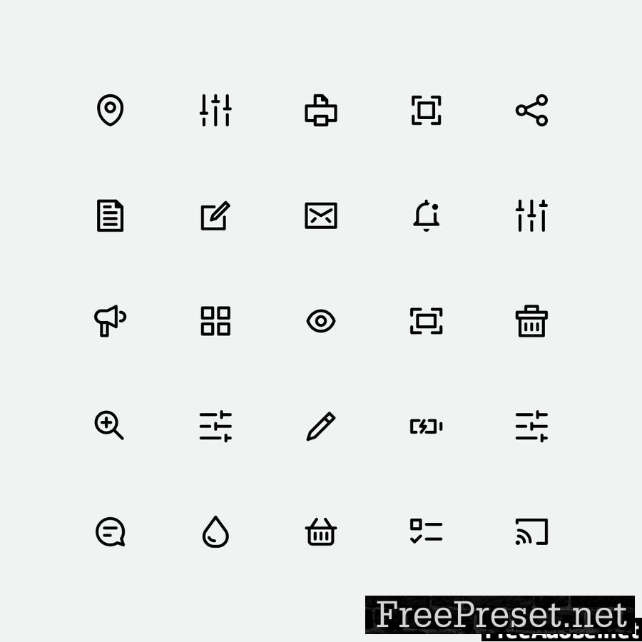 Interface Line Icons N3VUHDD