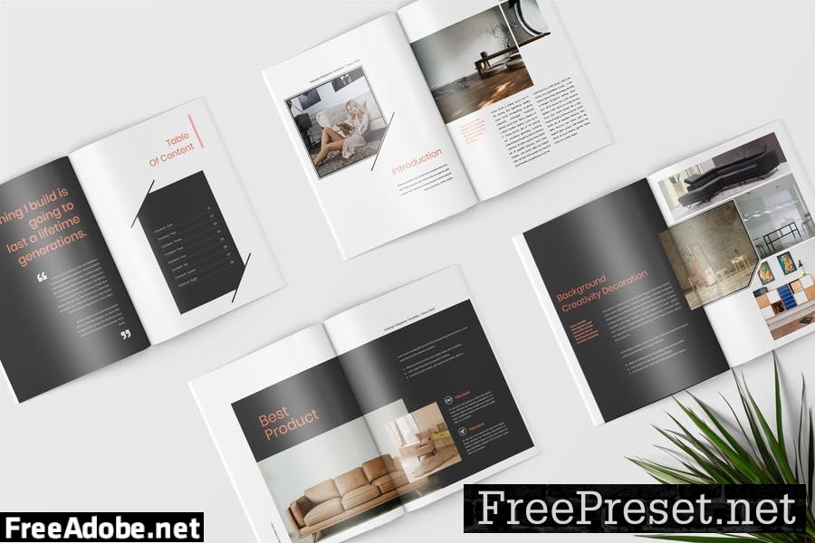 Interior Catalogue Magazine Template JSVSFE6