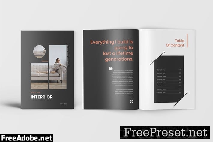 Interior Catalogue Magazine Template JSVSFE6