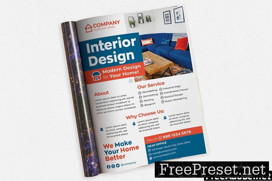 Interior Design #01 Print Templates Pack