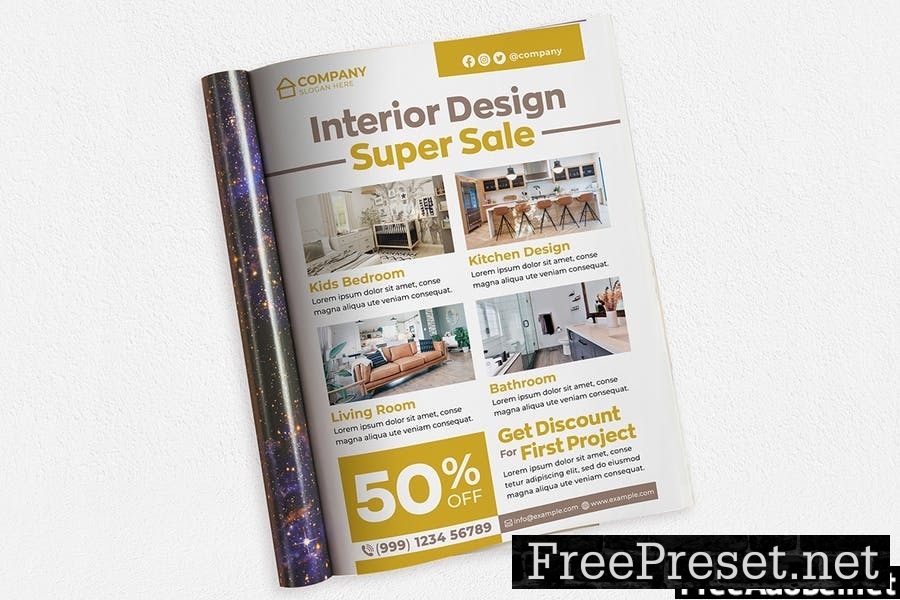 Interior Design #02 Print Templates Pack