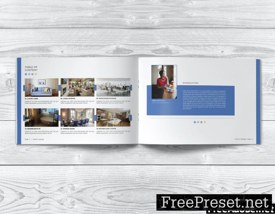 Interior design Brochure / Catalog Template