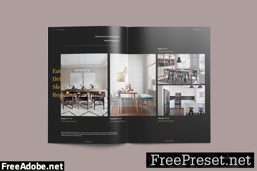 Interior - Furniture Catalog Brochure Template