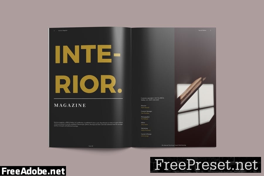 Interior Magazine Template 57X4YNC