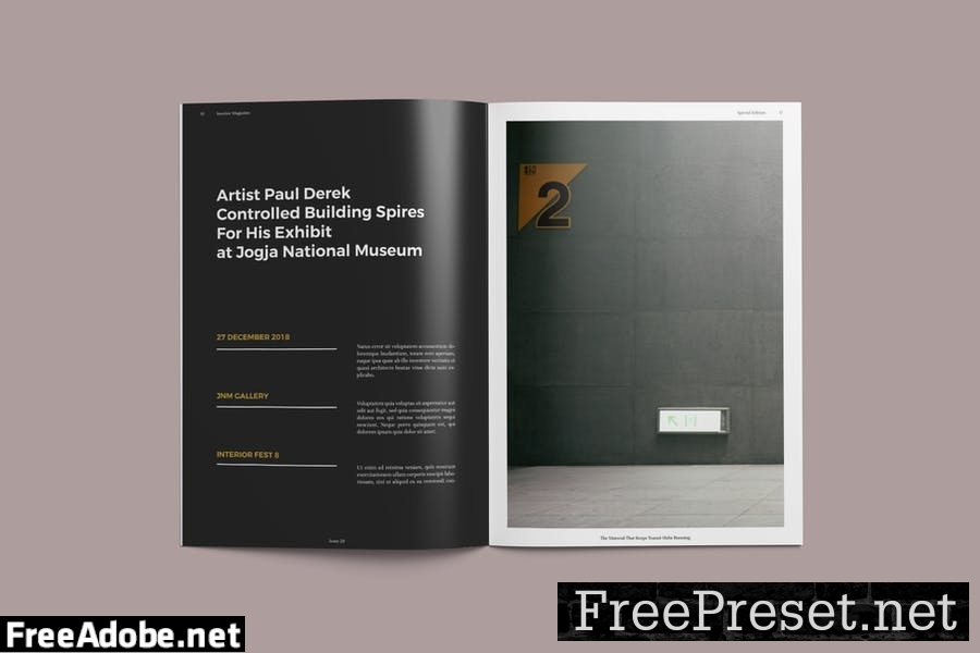 Interior Magazine Template 57X4YNC