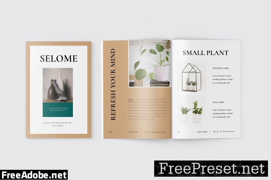 Interior Magazine Template 63GS2GL