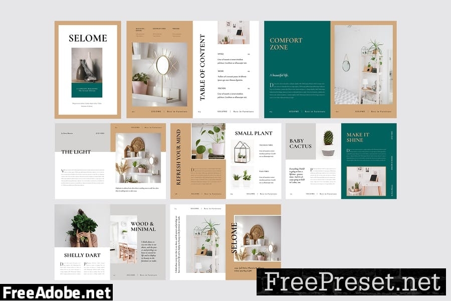 Interior Magazine Template 63GS2GL