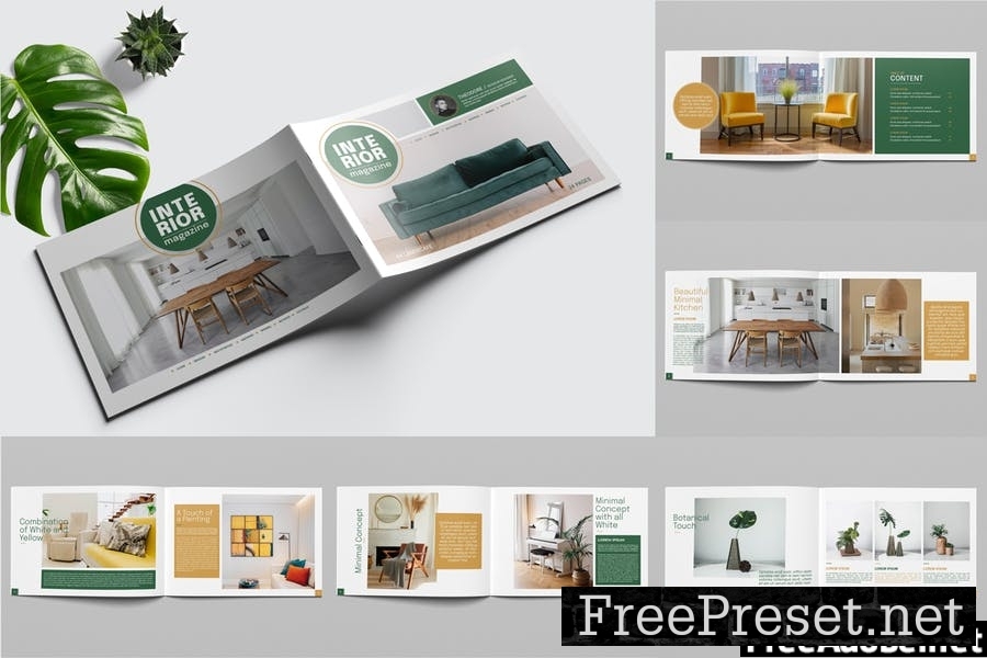 Interior Magazine Template AXERJKY