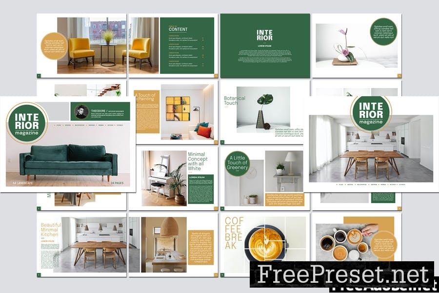 Interior Magazine Template AXERJKY