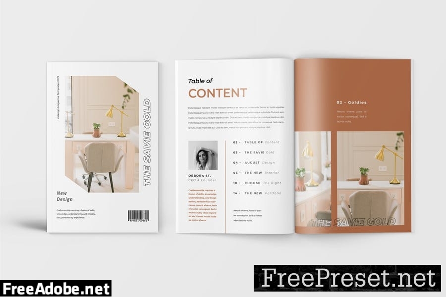 Interior Magazine Template KXGV9P4