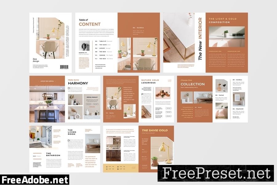 Interior Magazine Template KXGV9P4