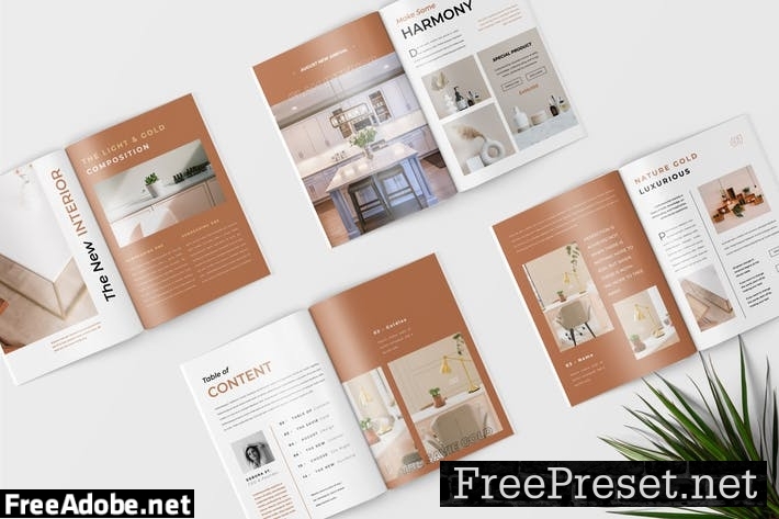 Interior Magazine Template KXGV9P4