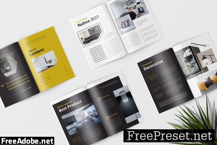 Interior Magazine Template XBK7LFM