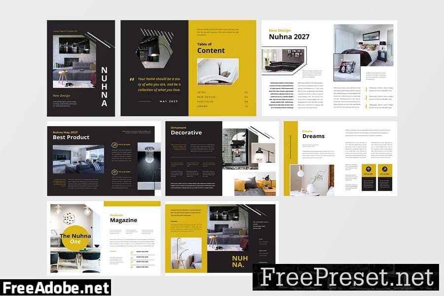 Interior Magazine Template XBK7LFM