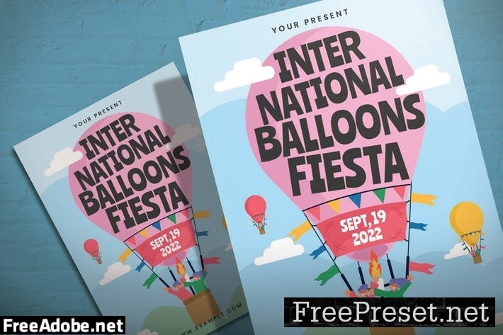 International Ballons Fiesta - Flyer Template UDYD5AD