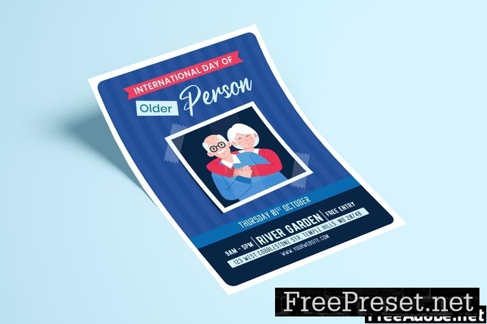 International Day for Older Persons Flyer Template NYJ66SZ