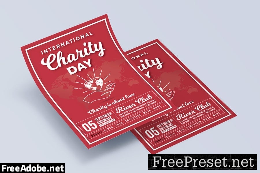 International Day of Charity Flyer Template RY8PVEF