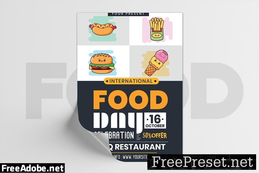 International Food Day Flyer Template RRG8QSC