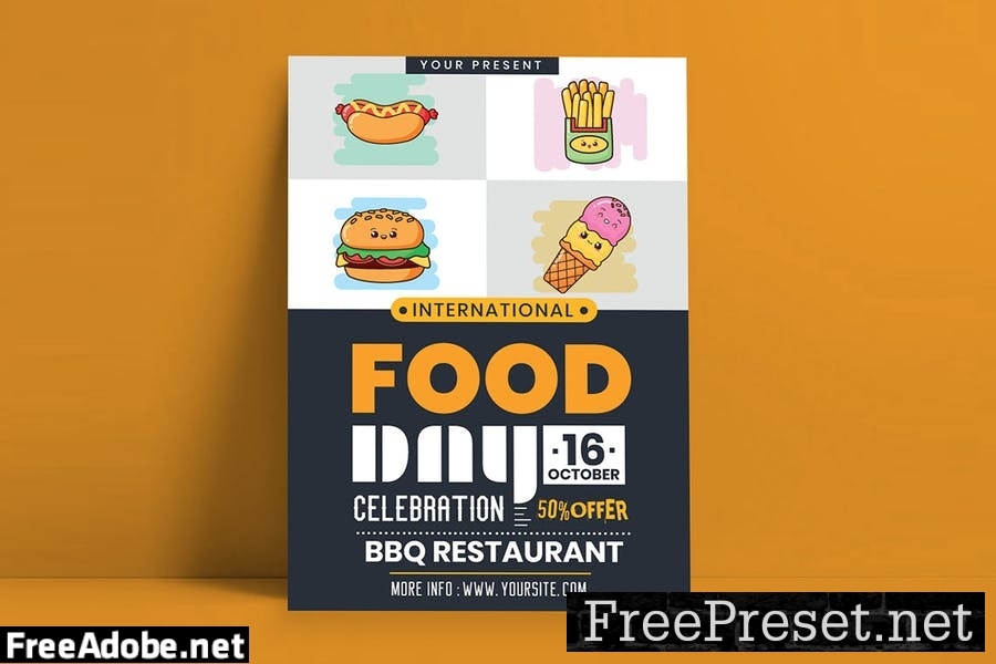 International Food Day Flyer Template RRG8QSC