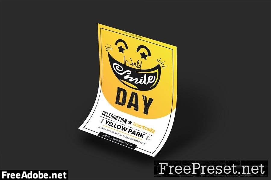 International Smile Day Flyer Template