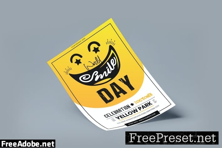 International Smile Day Flyer Template LECA2HM