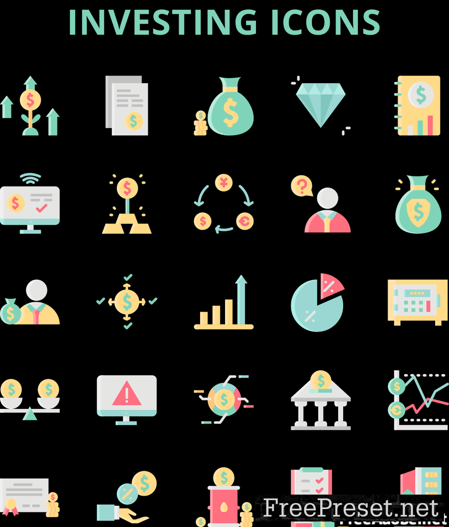 Investing Icons Set