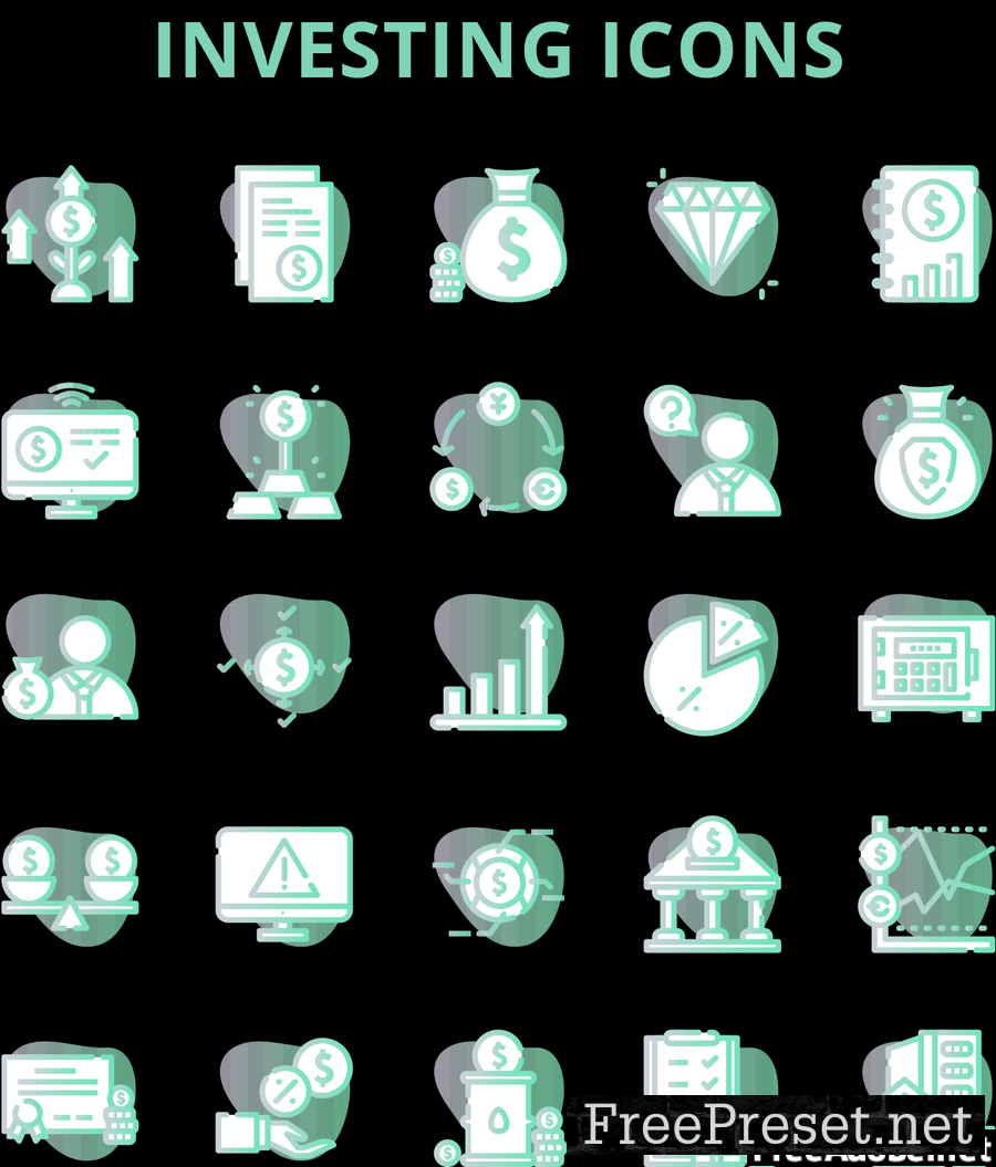 Investing Icons Set