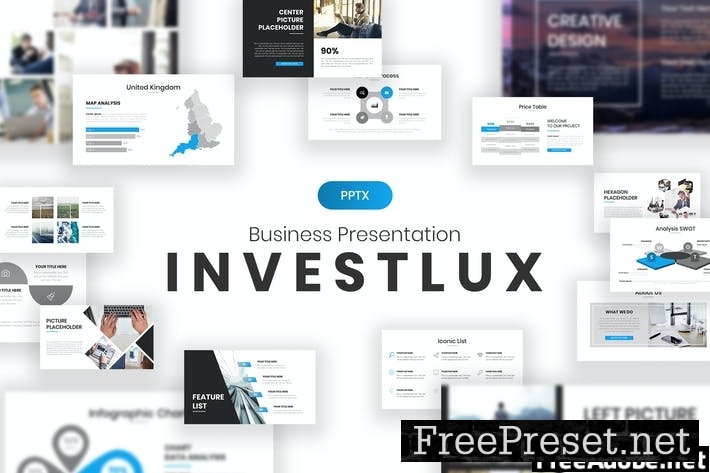 Investlux Business Presentation Template S9B2FS9