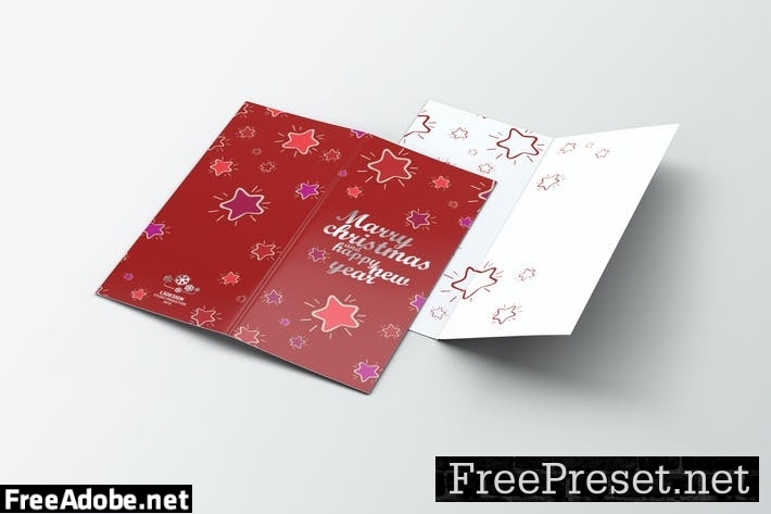 Invitation & Greeting Card Mock-Up FJLBTX