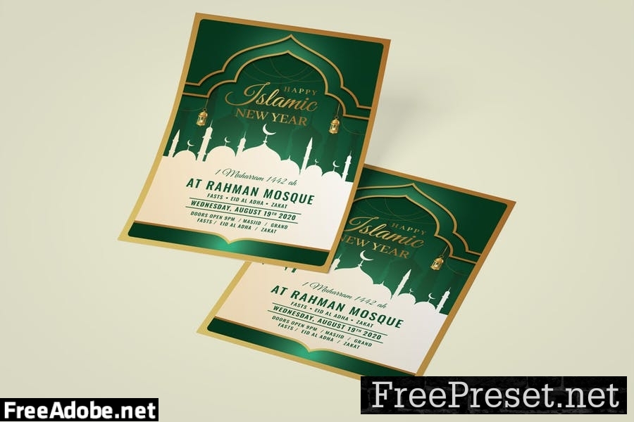 Islamic New Year Flyer Template 7YNXEBP