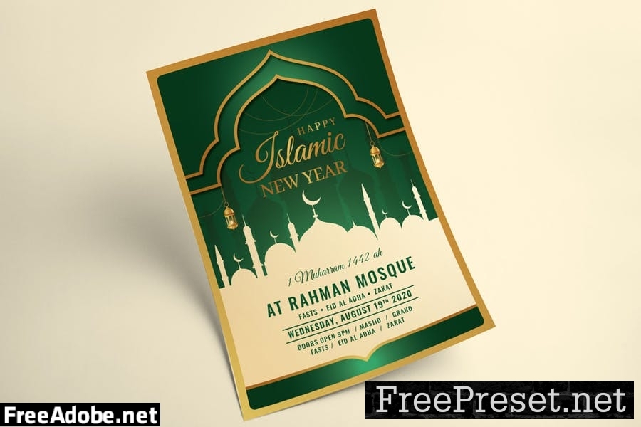 Islamic New Year Flyer Template 7YNXEBP