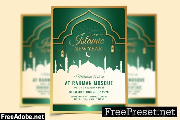 Islamic New Year Flyer Template 7YNXEBP